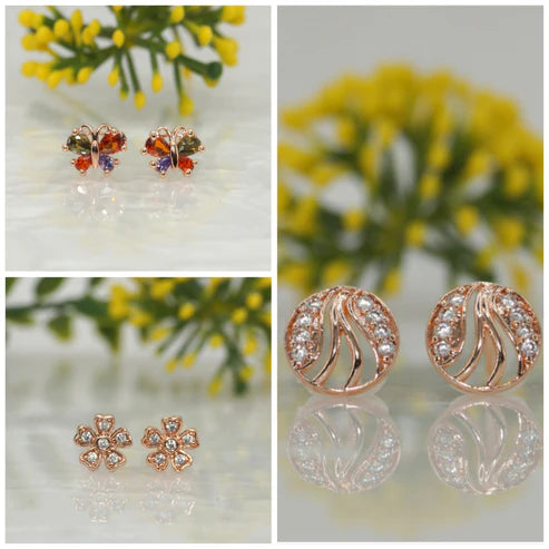 Elegant Stud Earrings Set NVR-0049