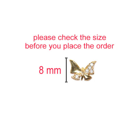 Butterfly Gold Plated Stud Earrings NVR-0051