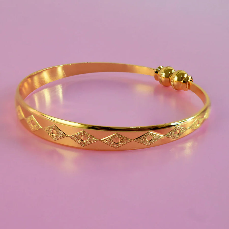 Gold-Plated Kada Bangles NVR-0152