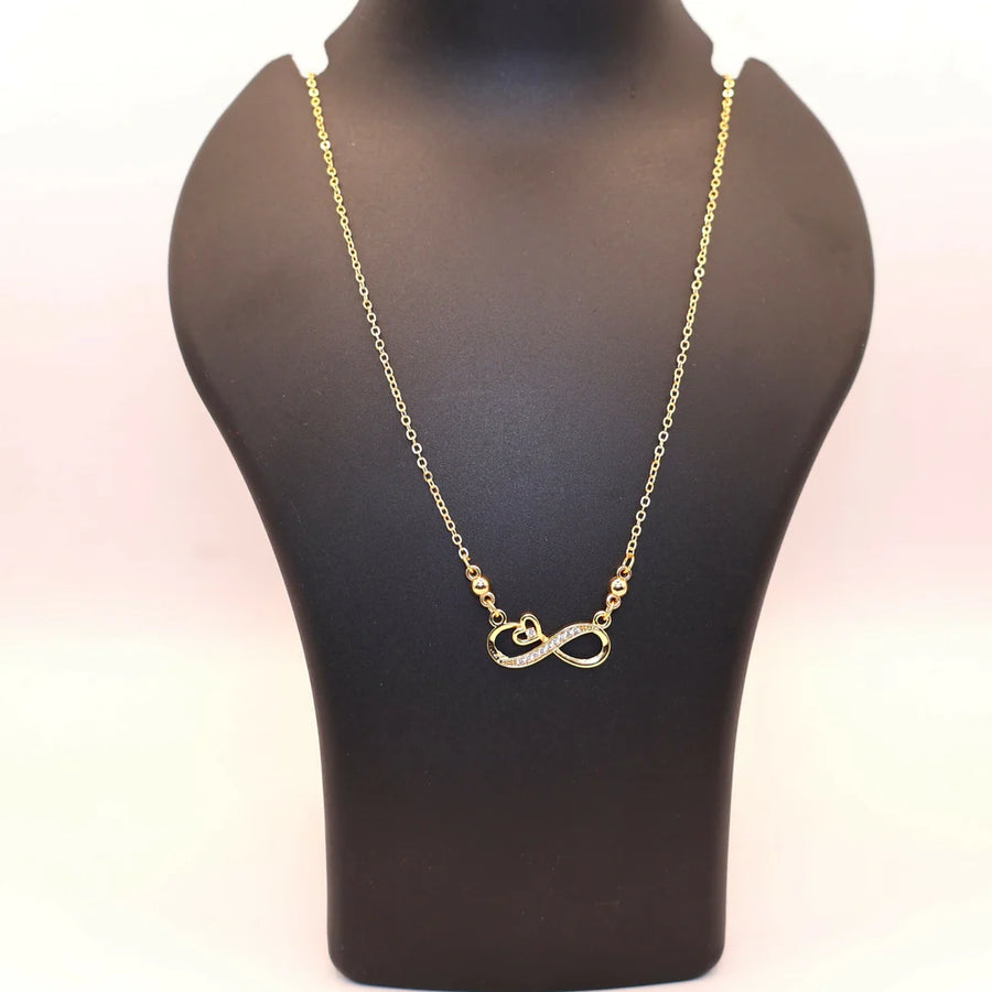 Infinity Heart Pendant Necklace NVR-0169