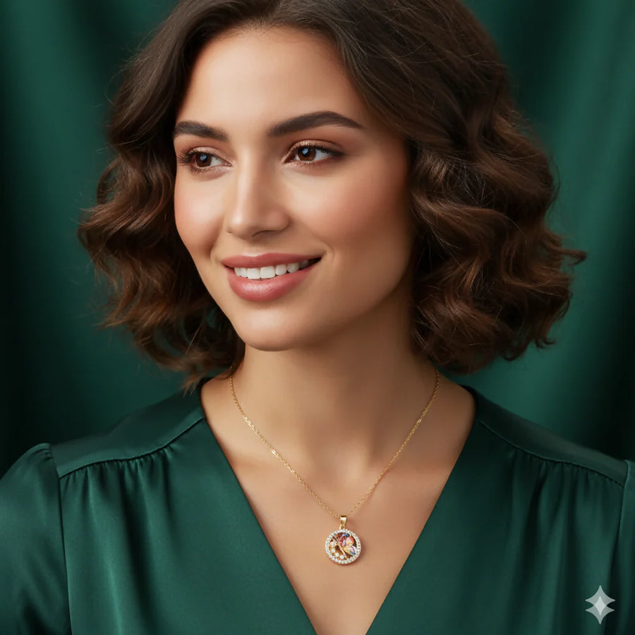 Elegant Tree of Life Pendant Necklace NVR-0174