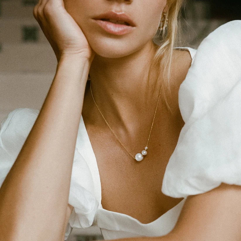 Pearl Trio Pendant Necklace NVR-0250