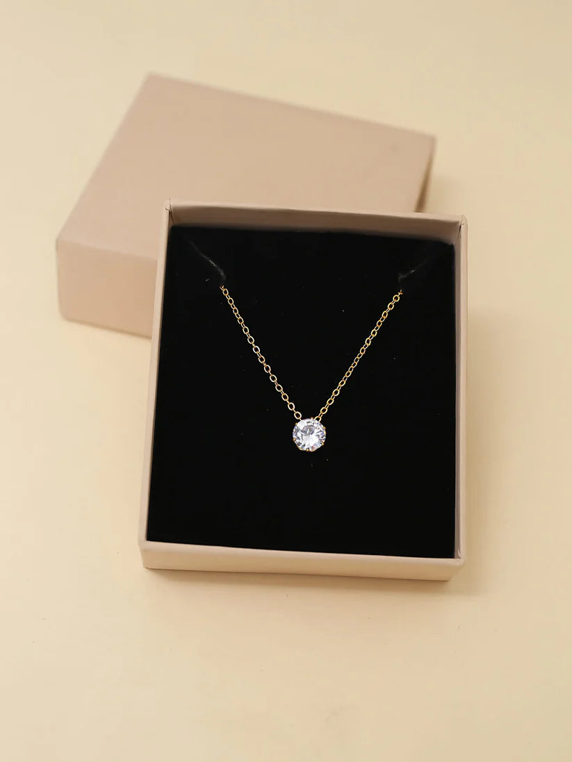 Gold Chain Pendant Necklace NVR-0253