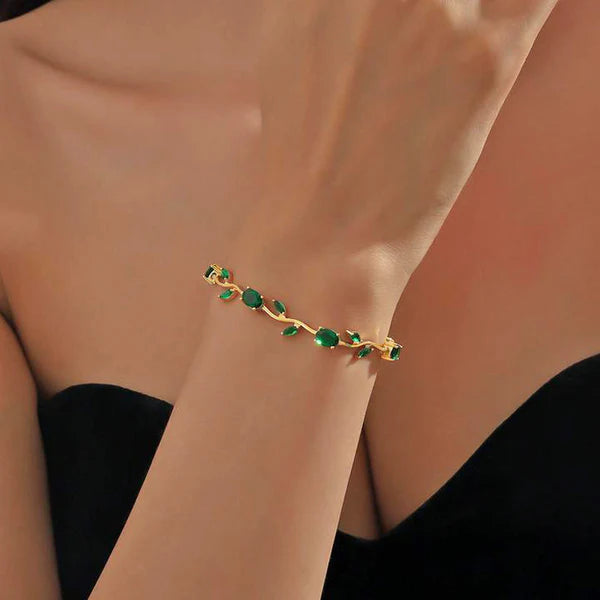 Emerald Garden Vine Bracelet NVR-0578