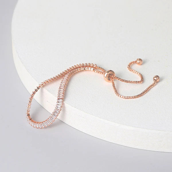 Crystal Glow Tennis Bracelet NVR-0593