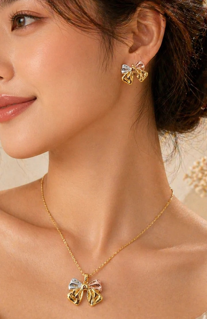 Tees Bow Jewelry Set NVR-0449