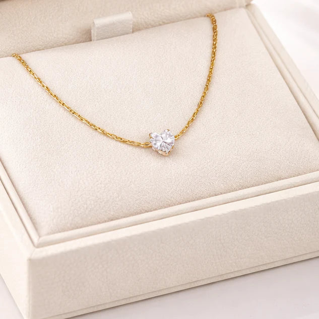 Luxury Crystal Heart Necklace NVR-0468