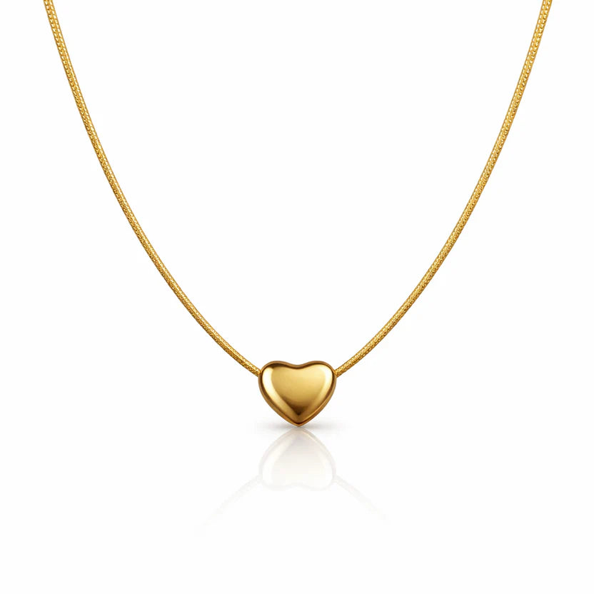 Pure Affection Golden Heart Necklace NVR-0471