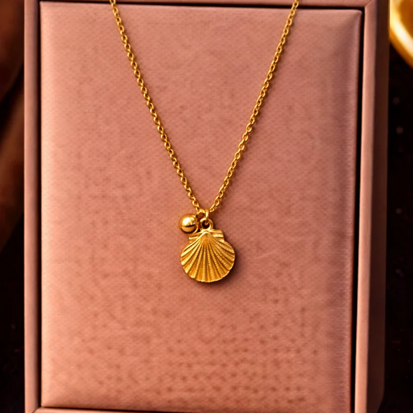 Serene Tides Seashell Necklace NVR-0477