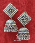 Silver Jhumka Earrings NVR-0023
