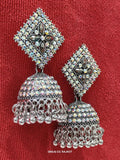 Silver Jhumka Earrings NVR-0023