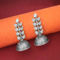 Antique Silver Jhumka Earrings Set NVR-0029