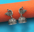 Oxidized Silver Jhumka Earring Set NVR-0030