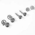 Antique Silver Earring Set of 3 NVR-0034