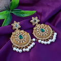 Traditional Kundan Pearl Earrings - GOLD NVR-0035