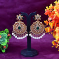 Traditional Kundan Pearl Earrings - GOLD NVR-0035