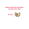 Gold Bow Stud Earrings NVR-0042