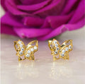 Butterfly Crystal Stud Earrings NVR-0043