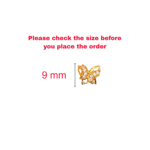 Butterfly Crystal Stud Earrings NVR-0043