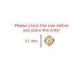 Elegant Gold-Plated Diamond Stud Earrings NVR-0045
