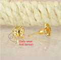 Butterfly Gold Stud Earrings NVR-0048