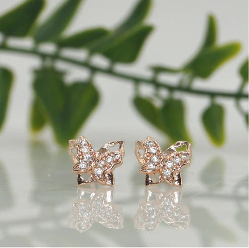 Butterfly Stud Earrings NVR-0050
