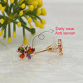 Colorful Butterfly Stud Earrings NVR-0056