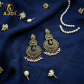 Antique Gold Ethnic Jhumka Earrings NVR-0060