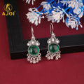 Ethnic Silver-Plated Earrings Set NVR-0062