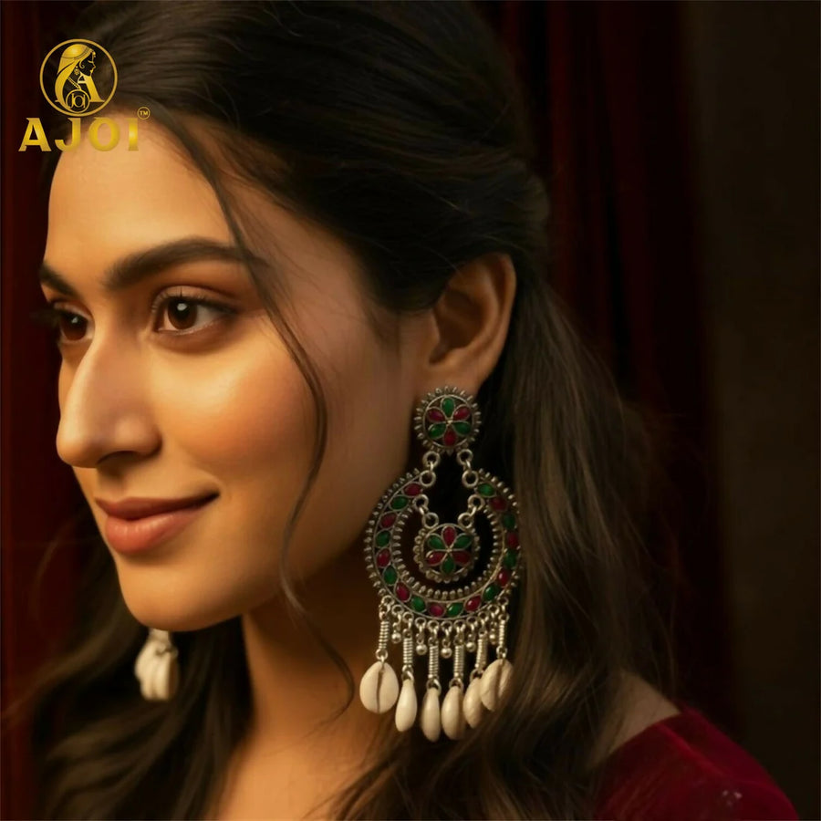 Traditional Chandbali Earrings NVR-0063