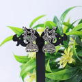 Antique Silver Jhumka Earrings Set NVR-0066