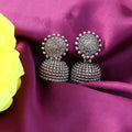 Antique Silver Jhumka Earrings Set NVR-0066