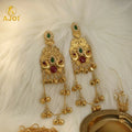 Traditional Gold-Plated Jhumka Earrings NVR-0080