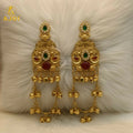 Traditional Gold-Plated Jhumka Earrings NVR-0080