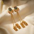 Traditional Gold Plated Jhumka Earrings NVR-0081