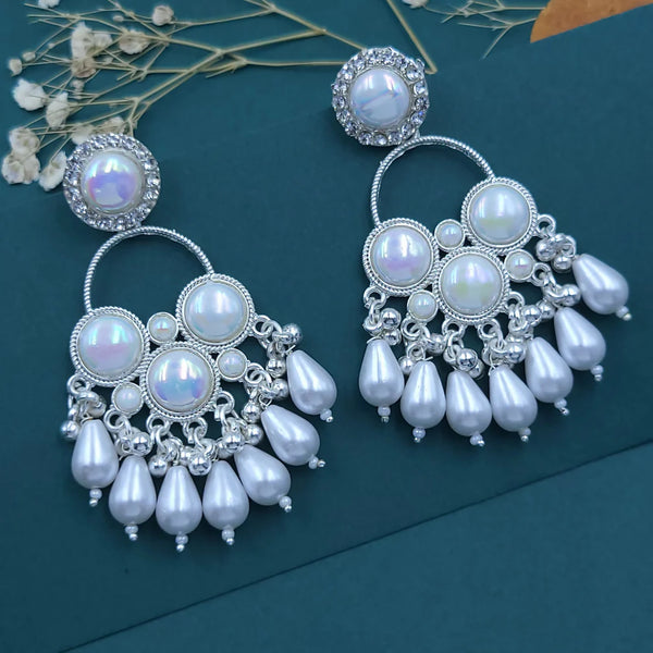 Elegant Pearl Drop Earrings NVR-0095