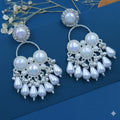 Elegant Pearl Drop Earrings NVR-0095