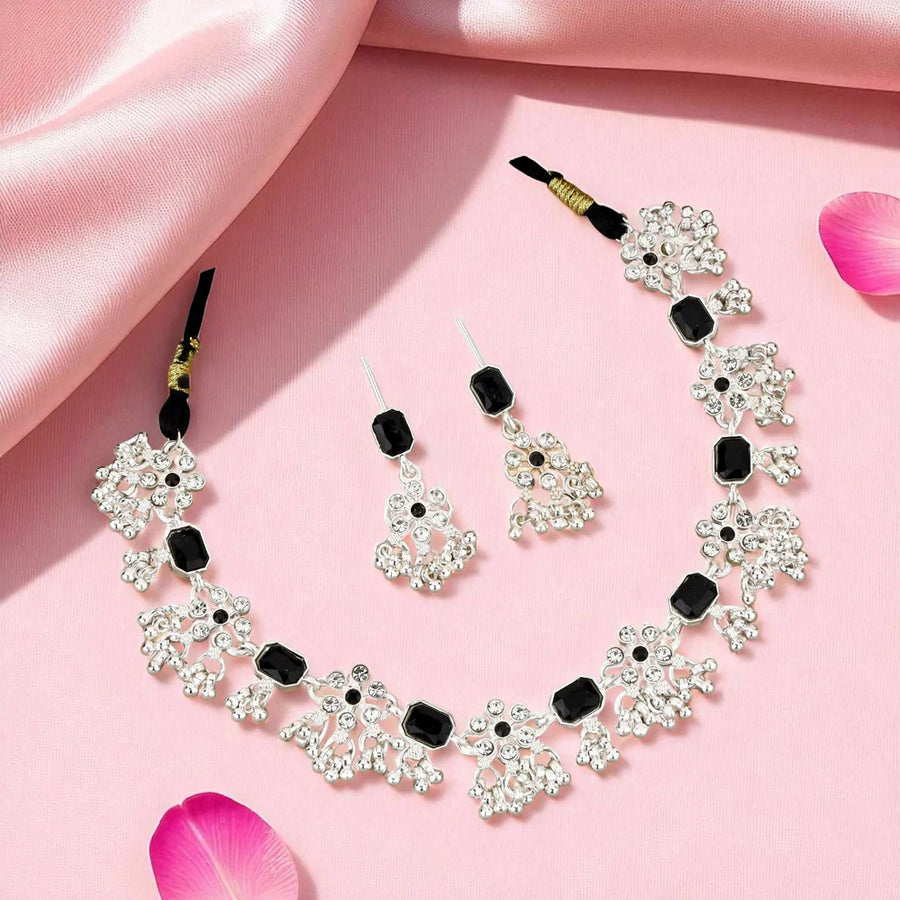 Elegant Floral Necklace Set NVR-0112