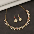 Floral Stone Necklace Set NVR-0117
