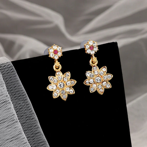 Floral Stone Necklace Set NVR-0117