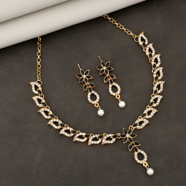 Elegant Gold Necklace Set NVR-0118