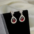 Red Stone Necklace Set NVR-0119