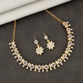 Floral Gold-Plated Necklace Set NVR-0121