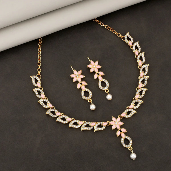 Elegant Floral Necklace Set NVR-0122