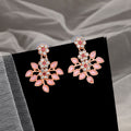 Pink Floral Necklace Set NVR-0125