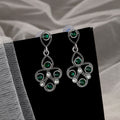 Green Stone Necklace Set NVR-0127