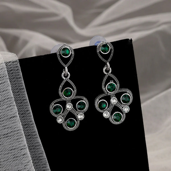 Green Stone Necklace Set NVR-0127