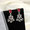 Oxidized Silver Necklace Set NVR-0131