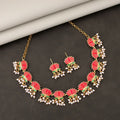 Lotus Motif Necklace Set NVR-0132