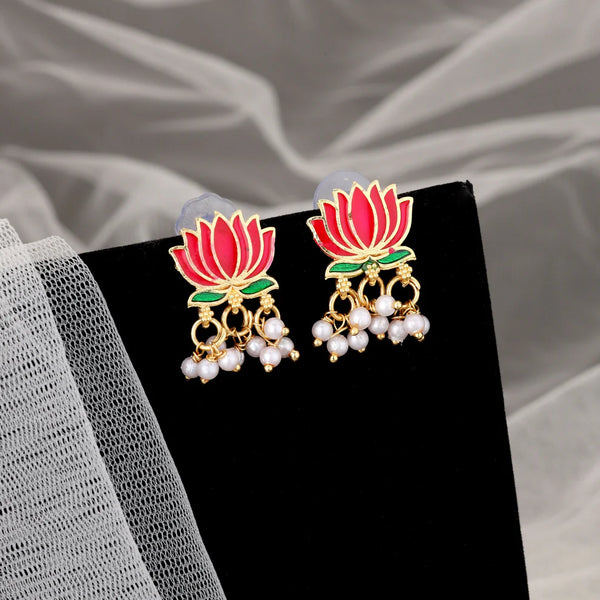 Lotus Motif Necklace Set NVR-0132
